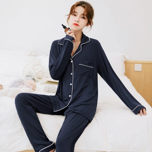 Custom-Bamboo-Pajamas-Sey-Women-Viscose-Sleepwear