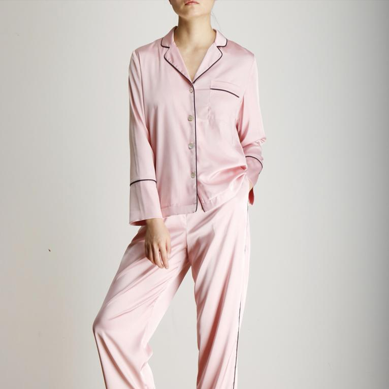 ladies-Classic-Silk-Satin-Two-Piece-nightwear-pajama-sets-2019-Silk-Night-Wear-Piping-long-satin-sleepwear-Wholesale