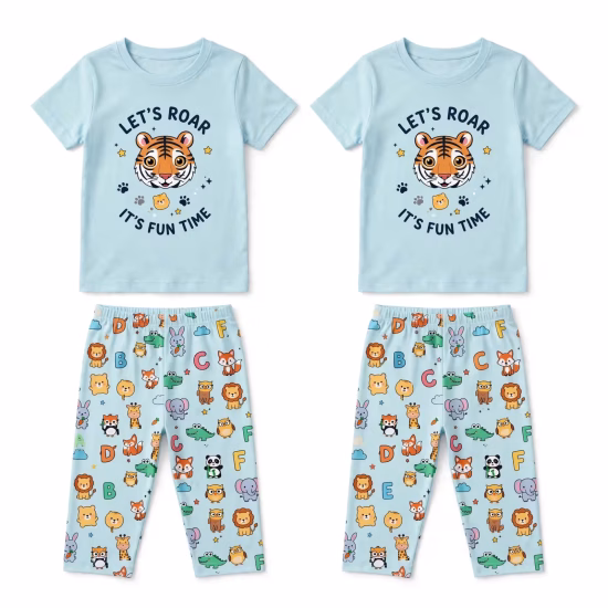 Boys&rsquo; Fun Filled Pajamas Factory In Bangladesh