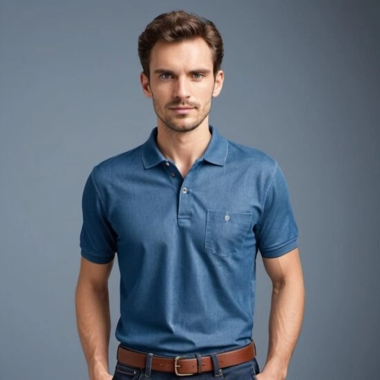Buy Denim Polo Shirt near in  Masaya, Nicaragua