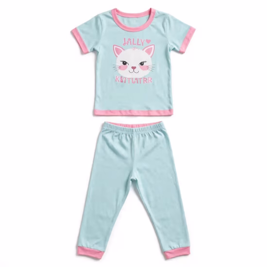 Girls&rsquo; Delightful Pajama Set Exporter In Bangladesh