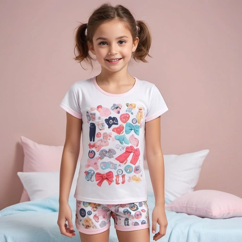 Girls’ Fun Print Sleepwear Factory In Bangladesh