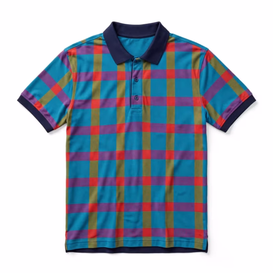 Buy Plaid Polo Shirt near in  Moscow, Russia