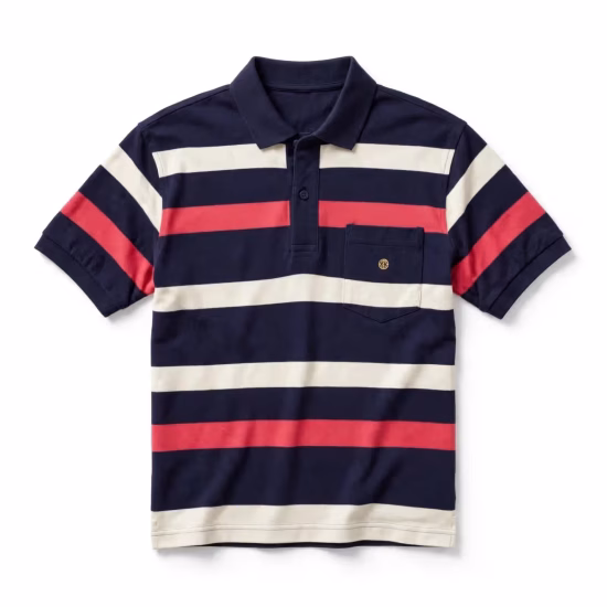 Striped Pocket Polo Shirt Manufacturer for Tetovo, Macedonia