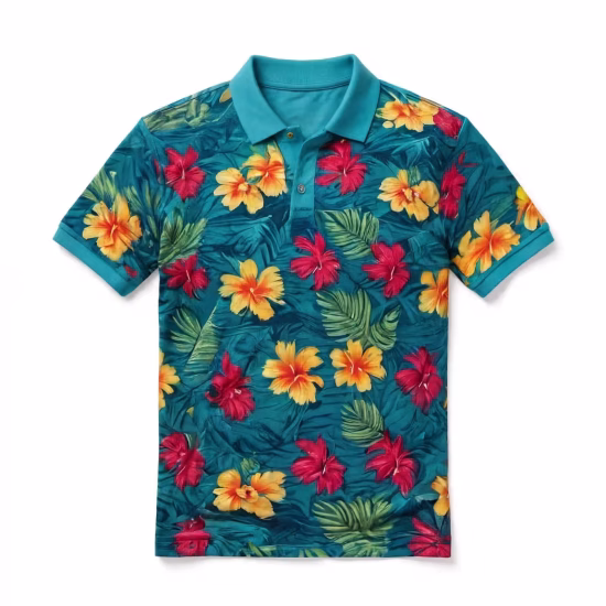 Tropical Print Polo Shirt Manufacturer for Mbarara, Uganda