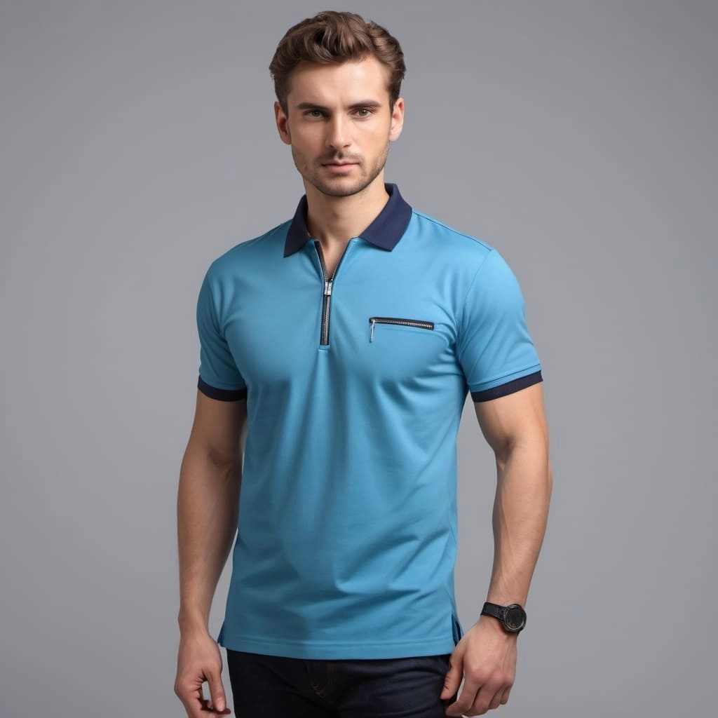 Zippered Polo Shirt Exporter In Bangladesh