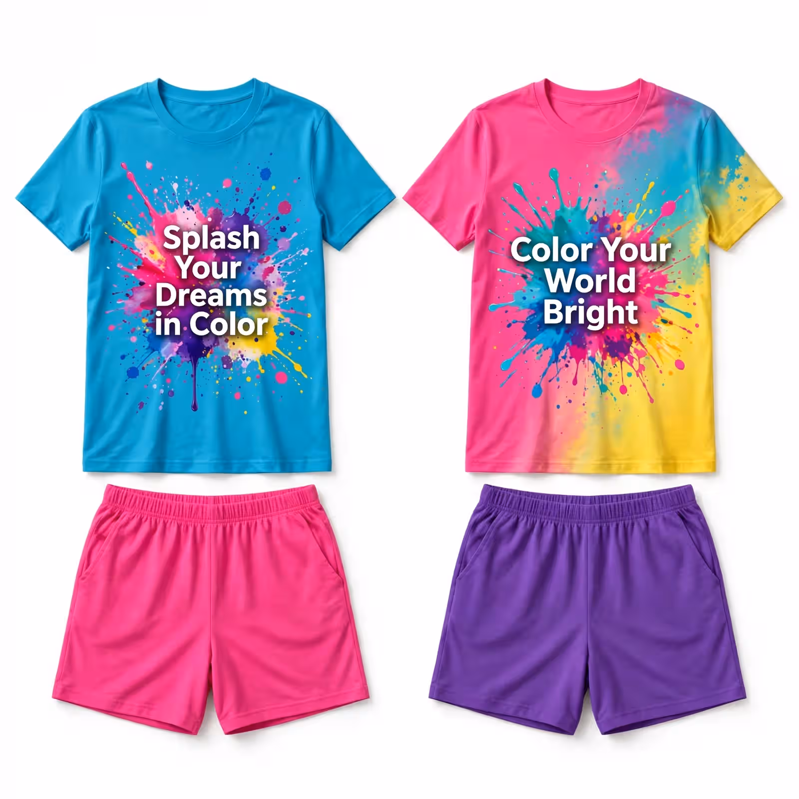 Wholesale Girls&rsquo; Color Splash Sleepwear Supplier