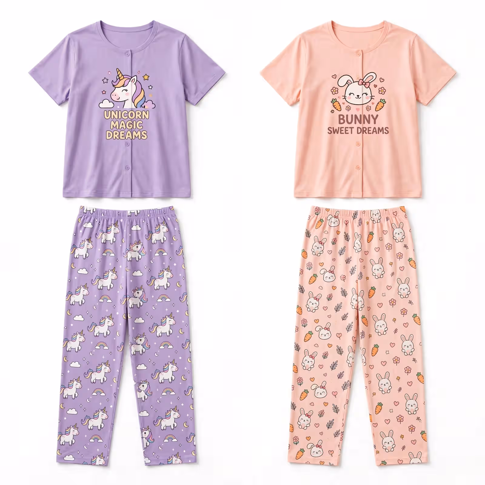 Wholesale Girls’ Printed Pajama Set Supplier Wholesale Girls’ Printed Pajama Set Supplier